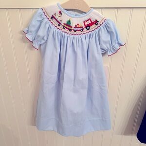 Smocked Christmas dress